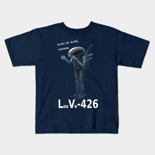 Xenomorph: Leave me alone, humans! Kids T-Shirt by SPACE ART & NATURE SHIRTS 